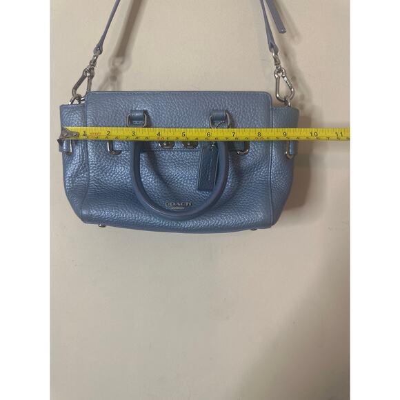 Coach BBL Leather Mini Blake Carryall Handbag Satchel - Picture 3 of 7